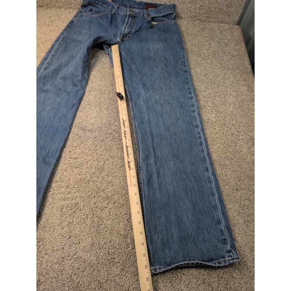 Gap 1969‎ Easy Fit Mens Medium Wash Straight Leg Blue Denim Jeans 36x34 Cotton - Picture 6 of 9